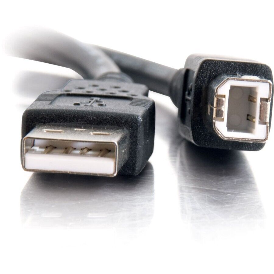 C2G 28102 6FT (72") USB-A to USB-B BLACK Cable for use w Printer Scanner Modem