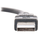 C2G 28106 6.6FT (2M) USB-A to USB-A BLACK Male Male Cable Charge Sync to 480Mbps