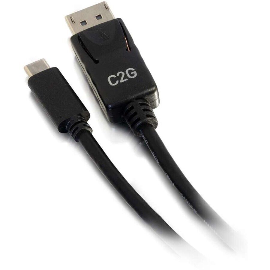 C2G 26902 6FT (72") USB-C to DisplayPort DP 4K Audio Video Cable Nickel Plated