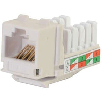 C2G 29310 CAT6 RJ45 Ethernet UTP Keystone T568A T568B Jack IVORY Easy Assemble