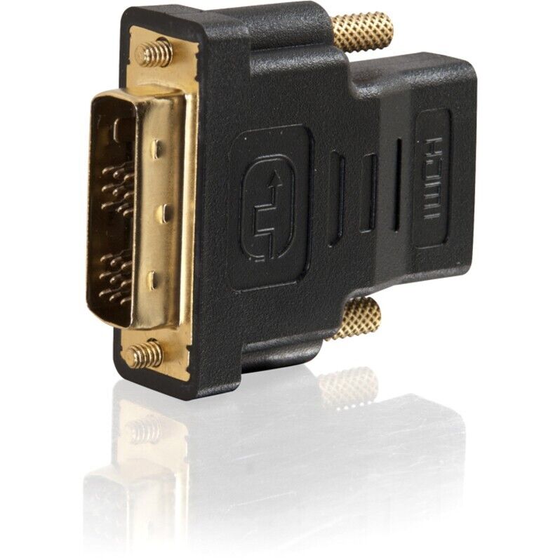 C2G 40746 DVI-D Male to HDMI Female Inline Adapter Digital Audio Video BLACK