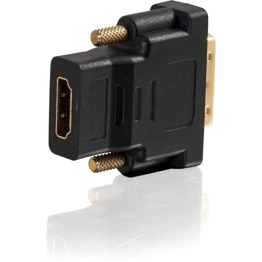 C2G 40746 DVI-D Male to HDMI Female Inline Adapter Digital Audio Video BLACK