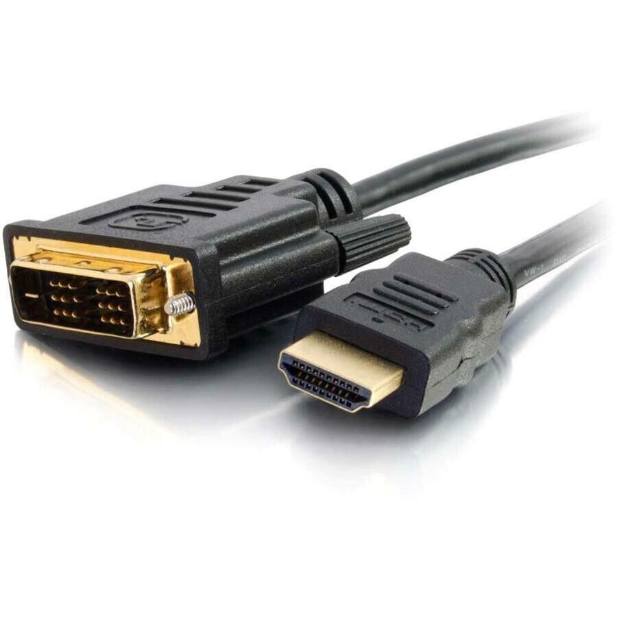 C2G 42514 3FT (1M) HDMI to DVI-D Single Link Adapter BLACK Cable Male to Male