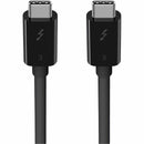 Belkin F2CD084BT0.8MBK 2.6FT Thunderbolt 3 USB-C to USB-C 100W for Data Transfer