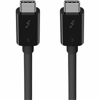 Belkin F2CD084BT0.8MBK 2.6FT Thunderbolt 3 USB-C to USB-C 100W for Data Transfer