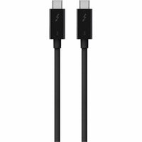 Belkin F2CD084BT0.8MBK 2.6FT Thunderbolt 3 USB-C to USB-C 100W for Data Transfer