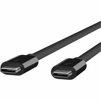 Belkin F2CD084BT0.8MBK 2.6FT Thunderbolt 3 USB-C to USB-C 100W for Data Transfer