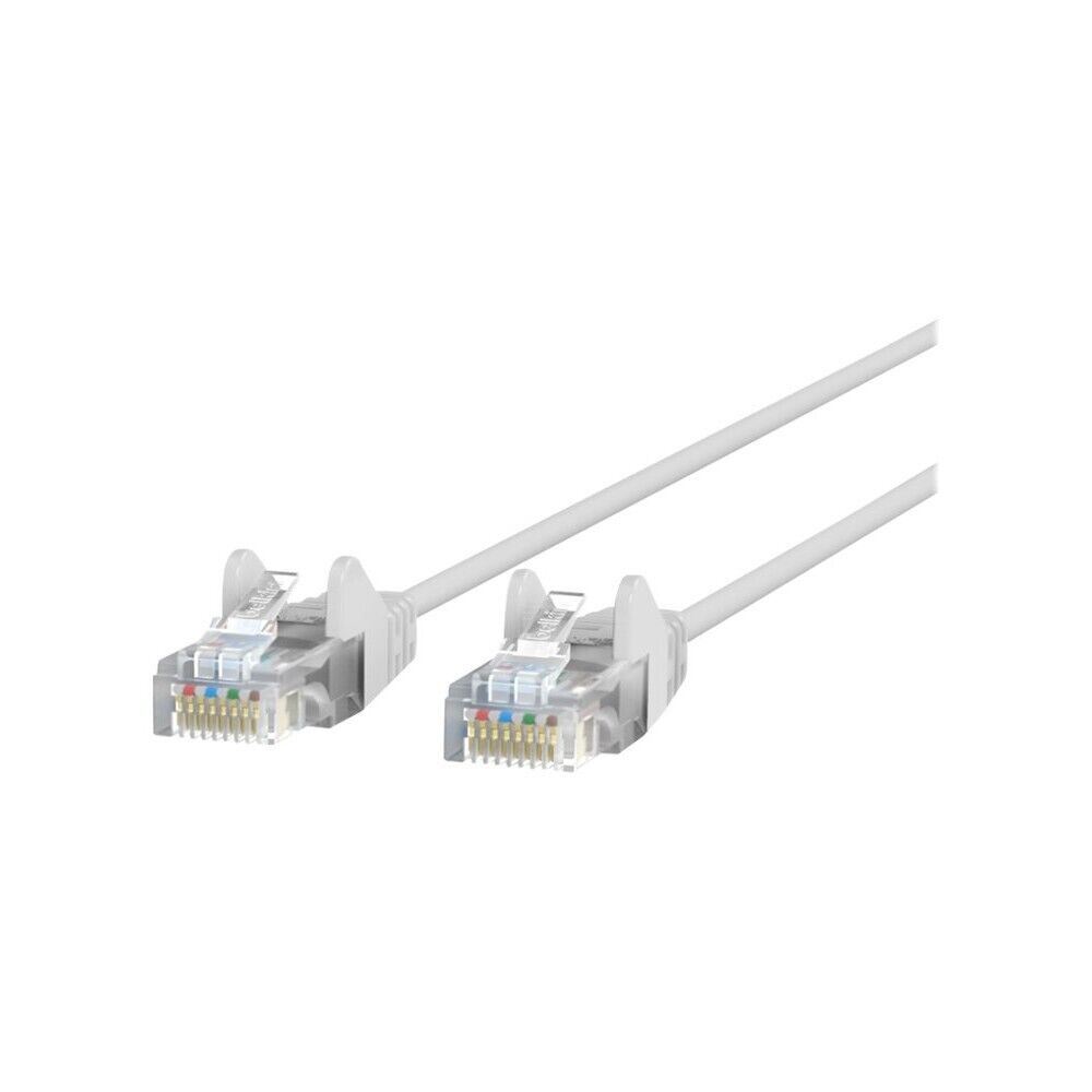 Belkin CE001B07-WHT-S 7FT CAT6 Snagless WHITE 28AWG RJ45 Ethernet Patch Cable