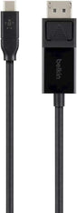 Belkin B2B103-06-BLK 6FT USB-C to DisplayPort DP for Monitor Projector TV Tablet