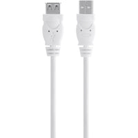 Belkin F3U153BT3M 3M (10FT) USB-A Male to USB-A Female Extension WHITE Cable