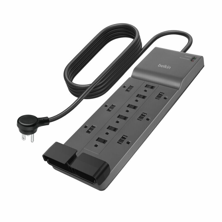 Belkin SRA009P12TT8 12 Outlet Surge Power Strip Protector BLACK w 8FT Cord 3780J