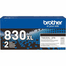 Brother TN830XL2PK High Yield BLACK Toner Cartridge up to 3000 Page Twin Pack