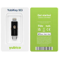 Yubico 8880001067 Yubikey 5Ci Two-Factor Auth 2FA Security Key USB-C Lightning