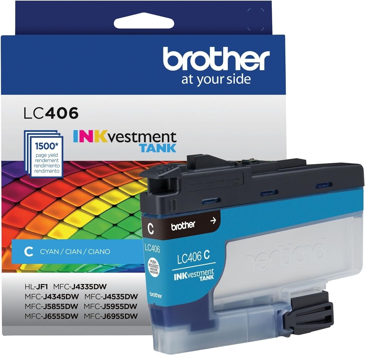 Brother INKvestment LC406CS Standard YIELD CYAN Ink Cartridge up to 3000 Pages