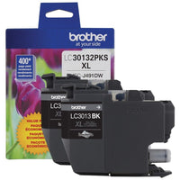 Brother INKvestment LC30132PKS High Yield BLACK Ink Cartridge 400 Pages 2/Order