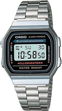 Casio A168W-1 Classic Casual LCD Digital Quartz Wrist Men Watch Alarm Calendar