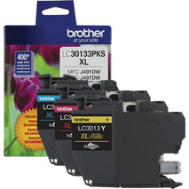 Brother INKvestment LC30133PKS High Yield CYAN MAGENTA YELLOW Cartridges 2/Order