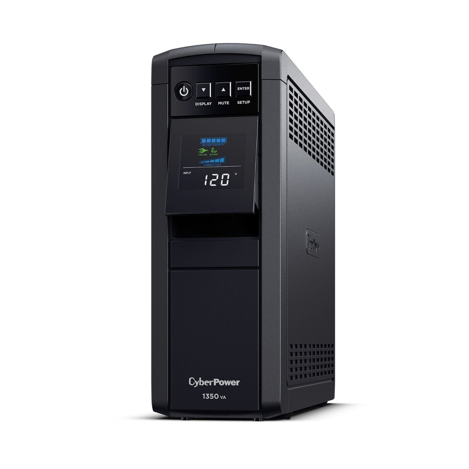 CyberPower CP1350PFCLCD 6+6 Outlets Sinewave LCD UPS System 1350VA 880W 1445J