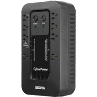 CyberPower EC550G 4+4 Outlets ECO Compact UPS System 550VA 330W 5FT Cord BLACK