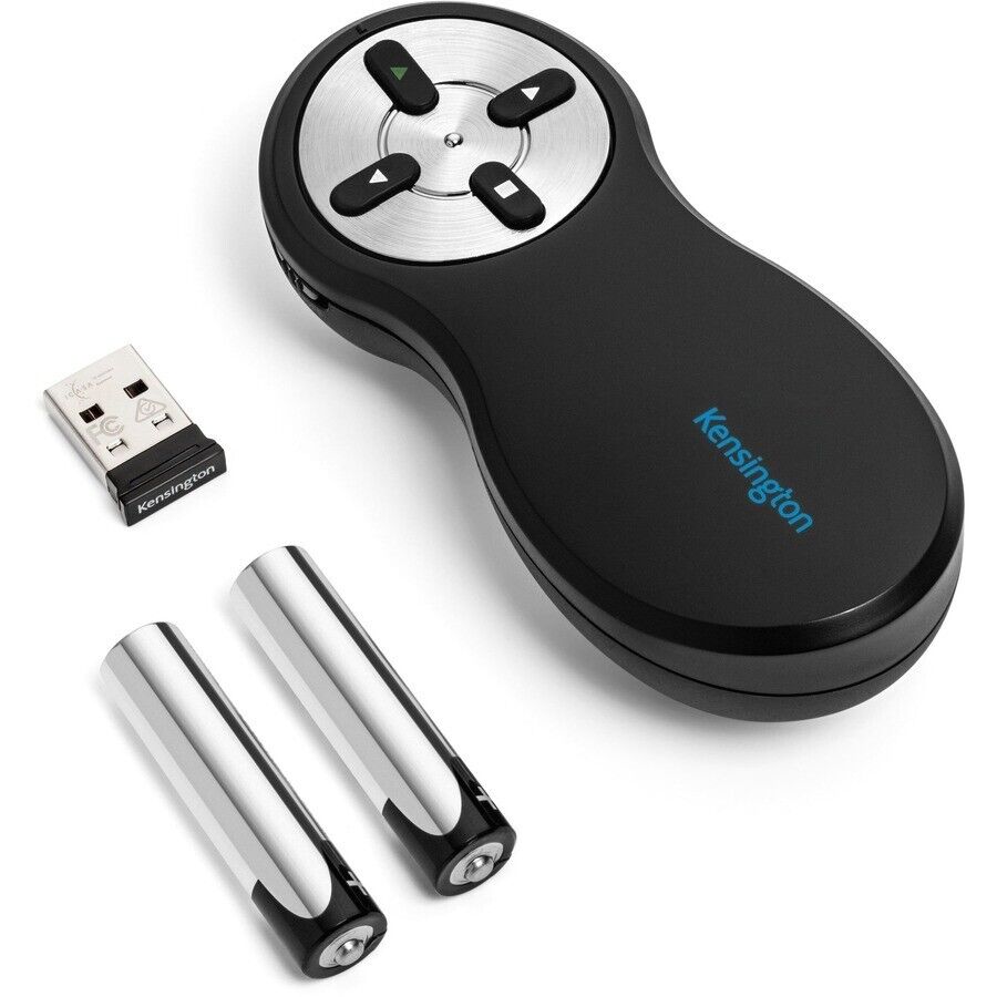 Kensington K33271WW Presentation Pointer - Wi-Fi - 2.40 GHz - Black, White