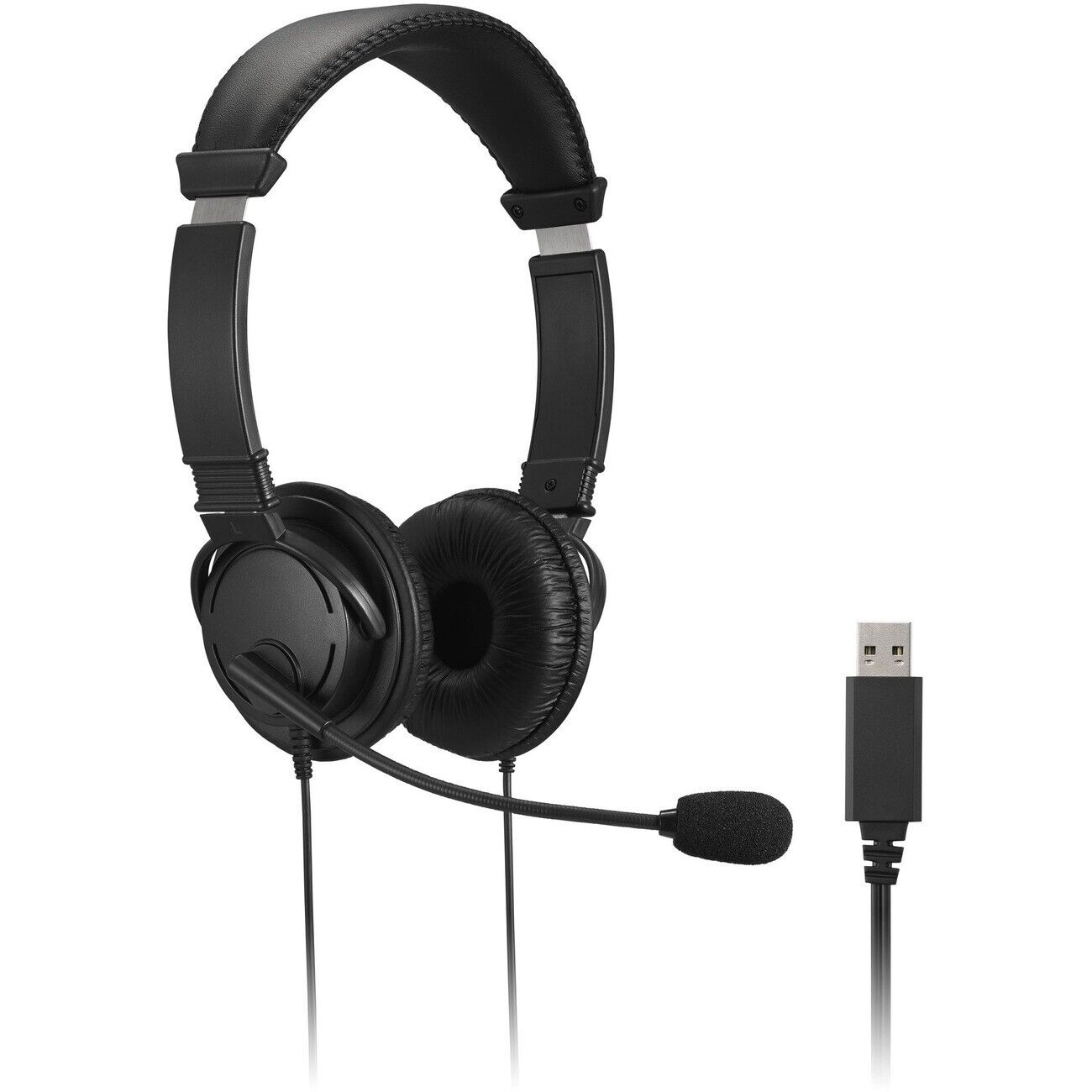 Kensington K33065WW Classic Headset with Mic and Volume Control - Stereo