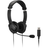 Kensington K33065WW Classic Headset with Mic and Volume Control - Stereo
