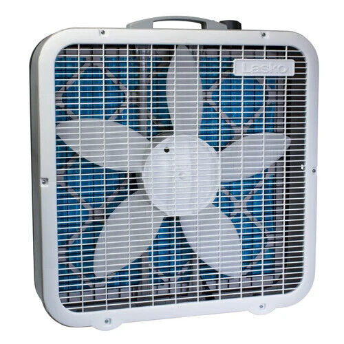 Lasko FF305 Air Flex Box Square Fan w Air Cleaner Filter Weather Shield Motor