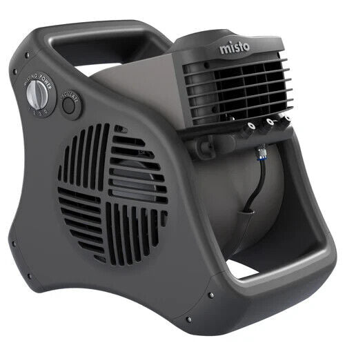 Lasko 7050 15" 3 Speed Pivot Misto Outdoor Misting Fan 3 Speed Rust Resist BLACK