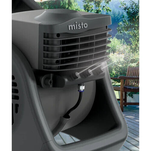 Lasko 7050 15" 3 Speed Pivot Misto Outdoor Misting Fan 3 Speed Rust Resist BLACK