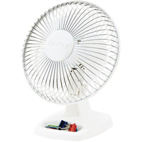 Lasko 9146 6" Personal Desk Table Fan 2 Speed Tilting Head Portable WHITE