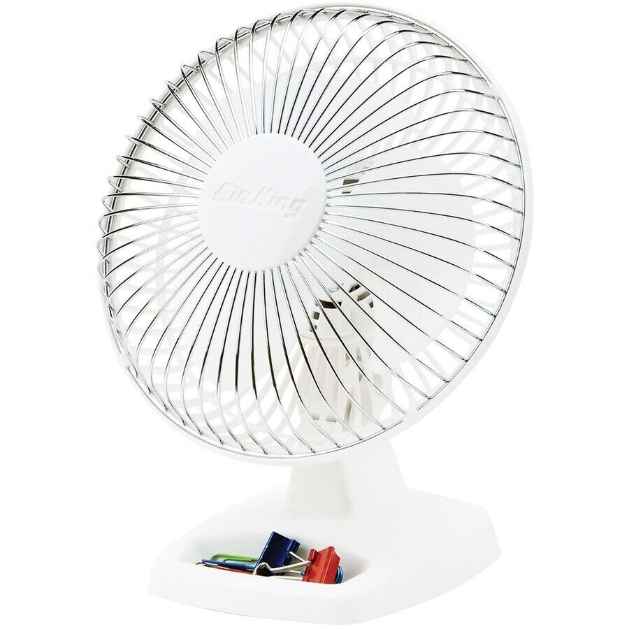 Lasko 9146 6" Personal Desk Table Fan 2 Speed Tilting Head Portable WHITE