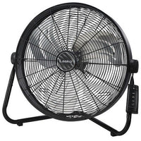 Lasko H20685 20" High Velocity Fan 3 Speed w Remote Carry Handle Metal BLACK