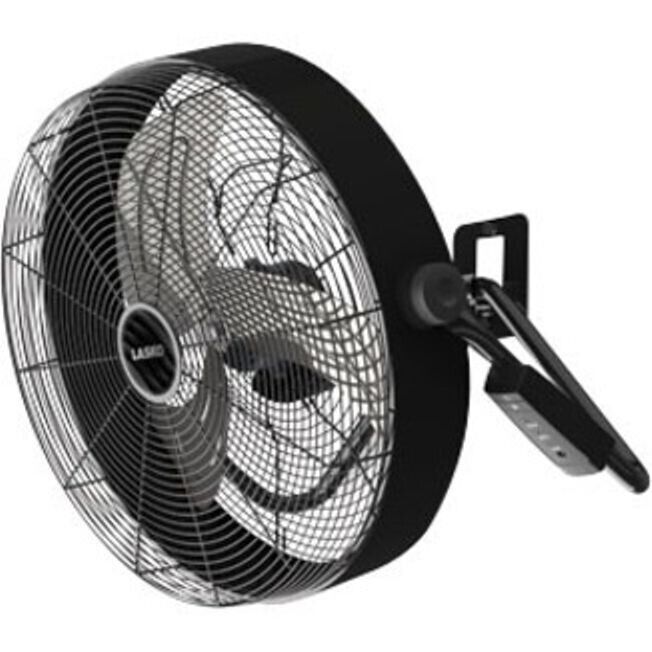 Lasko H20685 20" High Velocity Fan 3 Speed w Remote Carry Handle Metal BLACK