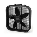 Lasko B20401 20" Box Square Portable Slim Fan 3 Speed Easy Carry Handle BLACK