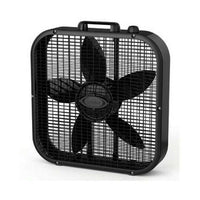 Lasko B20401 20" Box Square Portable Slim Fan 3 Speed Easy Carry Handle BLACK