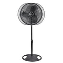 Lasko 2521 16" 3 Speed Oscillating Stand Floor Pedestal Fan Adj Height BLACK