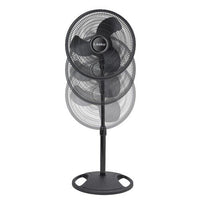 Lasko 2521 16" 3 Speed Oscillating Stand Floor Pedestal Fan Adj Height BLACK