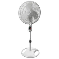 Lasko 1646 Oscillating Stand Fan 3 Speed 16" Diameter with Remove WHIT