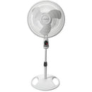 Lasko 1646 Oscillating Stand Fan 3 Speed 16" Diameter with Remove WHIT