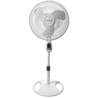 Lasko 1646 Oscillating Stand Fan 3 Speed 16" Diameter with Remove WHIT