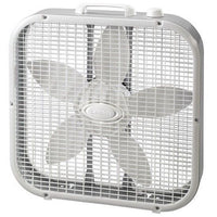 Lasko 3733 20" Square Box Weather Fan 3 Speed High Air Movement Portable GRAY