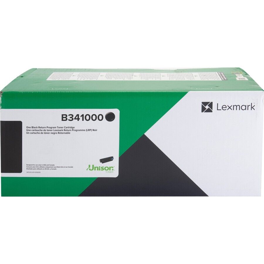 Lexmark B341000 Unison Standard Yield Laser Toner BLACK Cartridge 1500 Pages