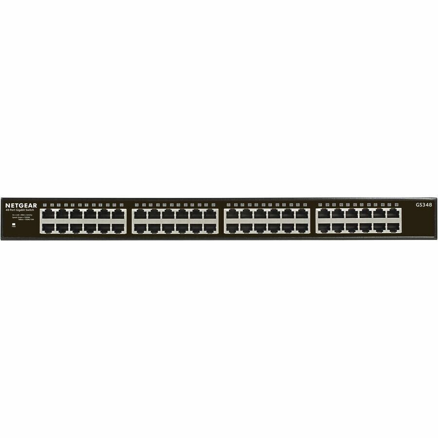 Netgear GS348-100NAS 48-Port Gigabit Unmanaged Switch Desk RackMountable