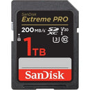 SanDisk SDSDXXD-1T00-ANCIN Extreme PRO 1TB SD Class 3 USH-I U3 V30 SDXC 200mb