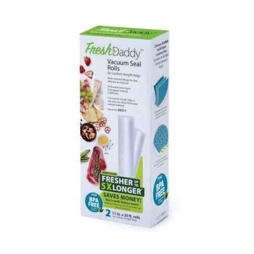 Presto 09511 FreshDaddy 11"x20' Vacuum Seal Roll Puncture Resistant BPA-PFA-Free