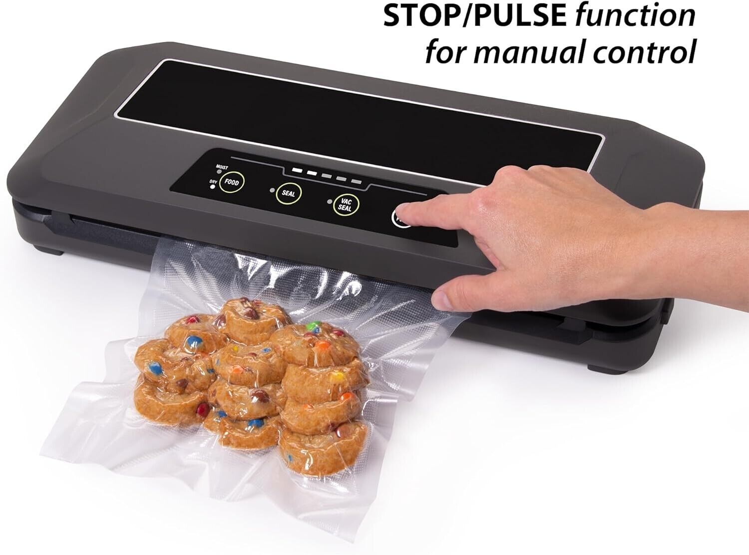 Presto 05622 FreshDaddy Automatic Electric Vacuum Sealer +Cutter Light Indicator