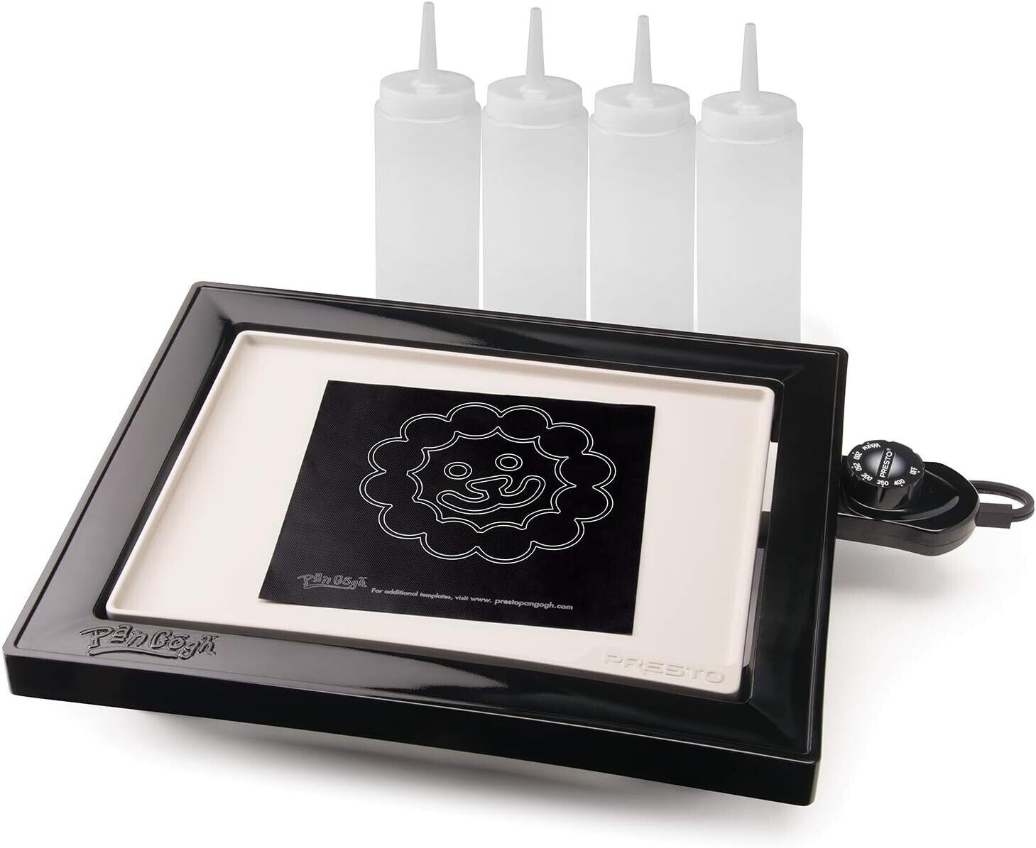 Presto 07080 PanGogh Electric Pancake Art Griddle w Batter Bottle & Template