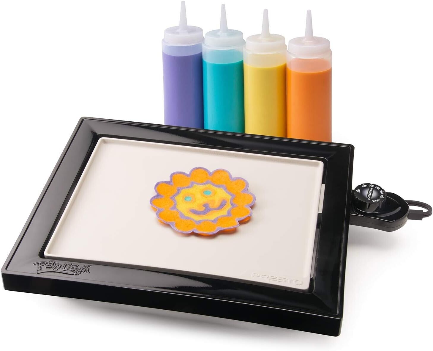 Presto 07080 PanGogh Electric Pancake Art Griddle w Batter Bottle & Template