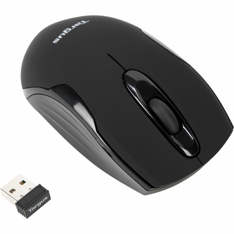 Targus AMW575TT Wireless 3 Button Mouse RF USB 1600 dpi w Scroll Wheet BLACK