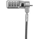 Targus ASP71GLX-S 6FT DEFCON Compact Cable Combination Lock Black Vinyl Steel